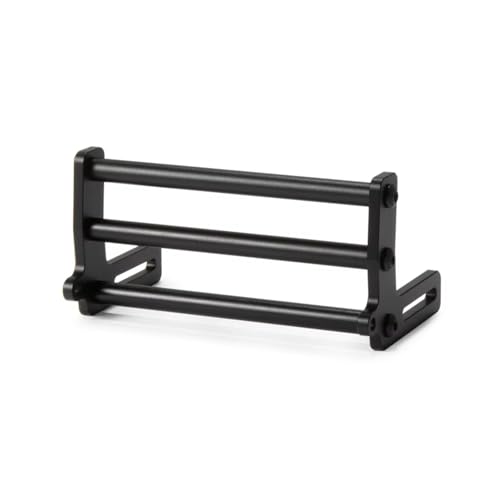Kompatibel Mit Axial Für SCX10 Für TRX4 FJ40 Für Dodge 1/10 RC Crawler Auto Upgrade Zubehör Teile Aluminium Stoßstange RC-Stoßstange(Black) von hjuink