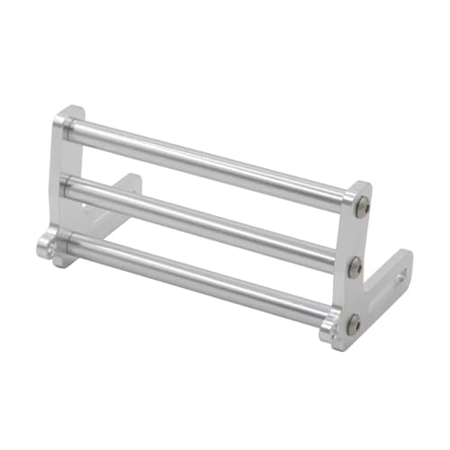 Kompatibel Mit Axial Für SCX10 Für TRX4 FJ40 Für Dodge 1/10 RC RC-Zubehörteile (1 Stück) Aluminium-Bullbar RC-Stoßstange(Red) von hjuink