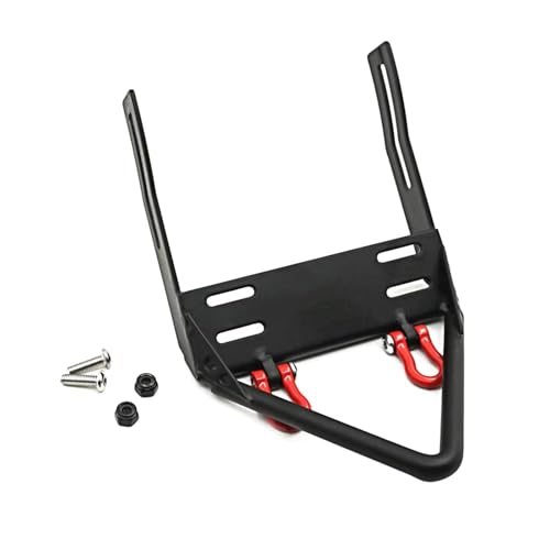 Kompatibel Mit Axial Für SCX10 Für Wrangler 90047 1/10 RC Crawler Car Upgrade-Teile Metall-Frontstoßstange Mit Abschleppschäkeln RC-Stoßstange(B) von hjuink