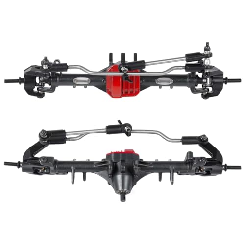 Kompatibel Mit Axial Für SCX10 II 90046 90047 90059 90060 1/10 RC Für Rock Crawler Auto-Upgrade-Teile Vorne Hinten Gerade Komplette Achse RC Vorder Hinterachse(1set) von hjuink