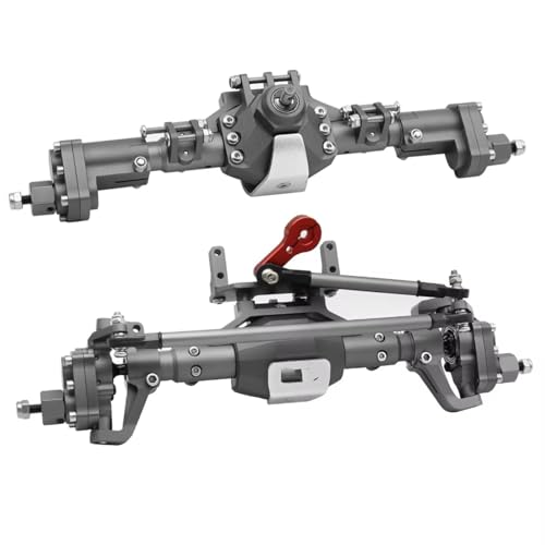Kompatibel Mit Axial Für SCX10 II 90046 90047 Für Redcat GEN8 Für RGT 1/10 RC Crawler Autoteile CNC-gefräste Vordere Hintere Portalachse RC Vorder Hinterachse(1set) von hjuink