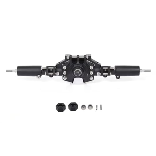 Kompatibel Mit Axial Für SCX10 II 90046 90047 RC Crawler Truck Cars Upgrade-Teile Ersatzzubehör Vordere Hinterachse Brücke RC Vorder Hinterachse(Black,Rear) von hjuink
