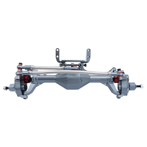 Kompatibel Mit Axial Für SCX10 II Für RGT 86100 90046 1/10 RC Crawler Car Upgrade-Teile CNC-integrierte Portalachse Vorne Hinten RC Vorder Hinterachse(Silver,Front) von hjuink