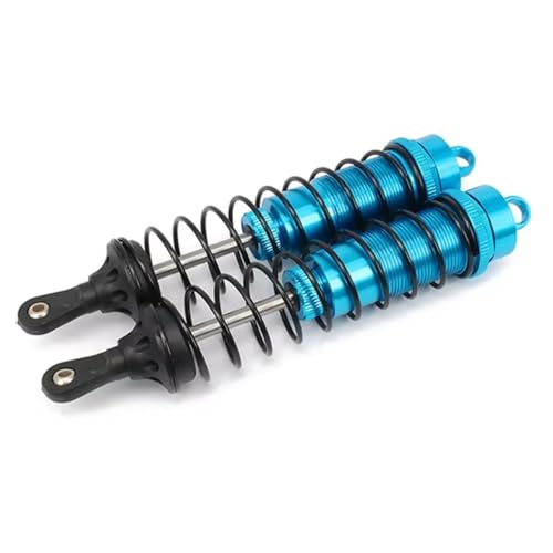 Kompatibel Mit Axial Für Tamiya 1/8 RC Crawler Auto Für Buggy Upgrades Teile 2 STÜCKE Einstellbare 140mm Aluminium Stoßdämpfer Dämpfer RC Stoßdämpfer(Blue) von hjuink