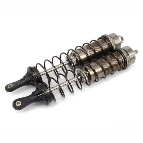 Kompatibel Mit Axial Für Tamiya 1/8 RC Crawler Auto Für Buggy Upgrades Teile 2 STÜCKE Einstellbare 140mm Aluminium Stoßdämpfer Dämpfer RC Stoßdämpfer(Gray) von hjuink