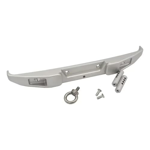 Kompatibel Mit Axial SCX6 1/6 RC Off-Road Crawler Auto Upgrade Zubehör Teile Metall Heckstoßstange Anhänger Abschlepphaken RC-Stoßstange(Silver) von hjuink
