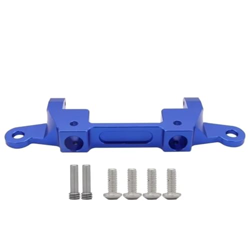 Kompatibel Mit Axial SCX6 AXI05000 Für JLU 1/6 RC Crawler Autoteile Zubehör Metall Vorne Hinten Stoßstangenhalterungen Karosseriehalterungen RC-Stoßstange(Blue,Rear) von hjuink