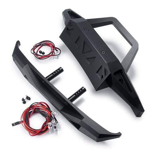 Kompatibel Mit Axial SCX6 AXI05000 Für JLU 1/6 RC Für Buggy, Metall, Vorne Und Hinten, Mit Leichtem Upgrade-Teilezubehör RC Stoßstange(Front and Rear) von hjuink