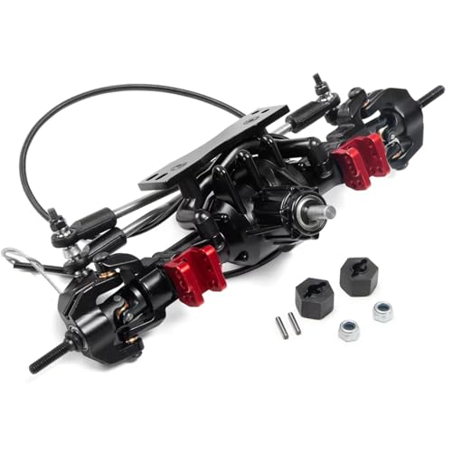 Kompatibel Mit D90 TF2 1/10 RC Für Rock Crawler Auto-Upgrade-Modifikationsteile, Aluminiumlegierung, Vorder- Und Hinterachse, Differentialsperre RC Vorder Hinterachse(Front) von hjuink