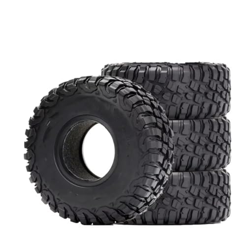 Kompatibel Mit D90 TF2 Für Tamiya CC01 LC70 Für LC80 Für Axial 90069 RC Crawler Autoteile, 4 Stück, 1,55 Zoll, 95 X 35 Mm, Gummiradreifen, Zollreifen RC-Zubehör von hjuink