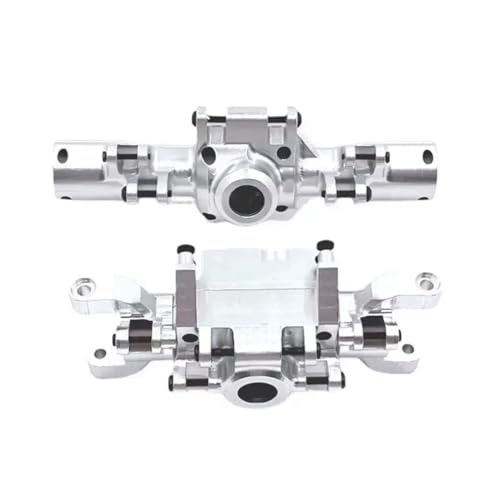 Kompatibel Mit HB ZP1001 ZP1002 ZP1003 ZP1004 1/10 RC-Auto-Upgrade-Teile, Modifikationszubehör, 2-teilige Vorder- Und Hinterachsbrücke RC Vorder Hinterachse(Silver,1set) von hjuink