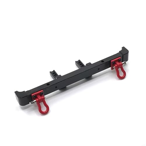 Kompatibel Mit HuangBo ZP1001 ZP1002 ZP1003 ZP1004 1/10 RC-Auto-Upgrade-Modifikationszubehörteile Metall-Heckstoßstange RC-Stoßstange(Black) von hjuink