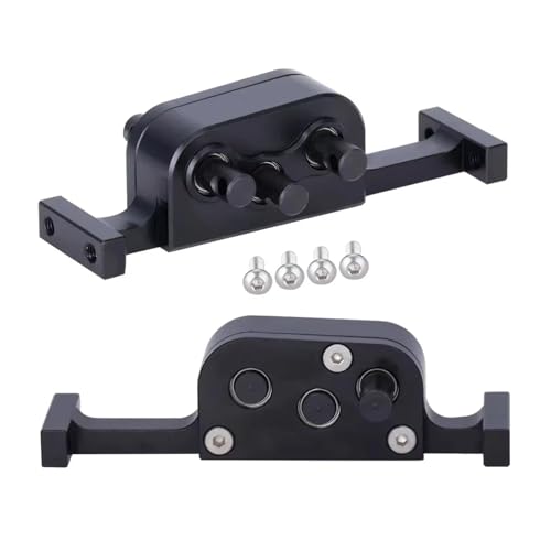 Kompatibel Mit LCG Für Chassis Build 1/10 RC Crawler Car Upgrade-Teile Aluminium-Verteilergetriebe Mit 5-mm-Welle RC-Zubehör(Black) von hjuink