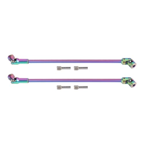 Kompatibel Mit LCG Sportys Für Scalers Für Capra PRO 1/10 RC Crawler Autoteile Aus Edelstahl Für Abgeschnittene Antriebswelle Für Kreuzgelenk RC-Zubehör(68mm-229mmX2) von hjuink