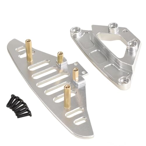 Kompatibel Mit MJX Für Hyper GO 14301 14302 14303 1/14 RC-Auto-Upgrade-Zubehör, Metall-Frontschalensäulen-Befestigungsteile RC-Stoßstange(Silver) von hjuink
