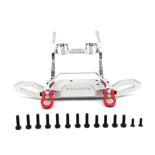 Kompatibel Mit MJX Für Hyper Go H12Y H12Y+ 1/12 RC Crawler Auto-Upgrade-Teile Zubehör Aluminiumlegierung Frontstoßstange RC-Stoßstange(Silver) von hjuink