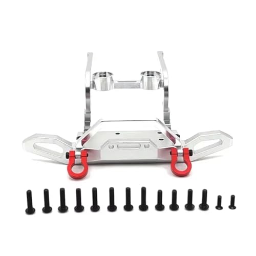 Kompatibel Mit MJX Für Hyper Go H12Y H12Y+ 1/12 RC Crawler Auto-Upgrade-Teile Zubehör Aluminiumlegierung Frontstoßstange RC-Stoßstange(Silver) von hjuink