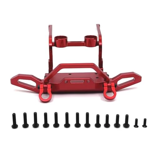Kompatibel Mit MJX H12Y 1/12 RC-Fernbedienungsauto-Upgrade-Modifikationsteile Zubehör Aluminium-Frontstoßstange RC-Stoßstange(Red) von hjuink