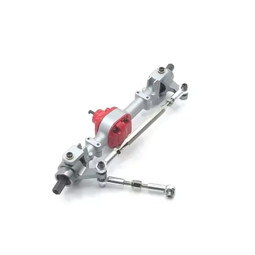 Kompatibel Mit MN D90 D91 99S FJ45 1/12 RC Truck Car Upgrade-Teile Modifikationszubehör Metall Vorder- Und Hinterbrückenachsensatz RC Vorder Hinterachse(Silver,Front) von hjuink