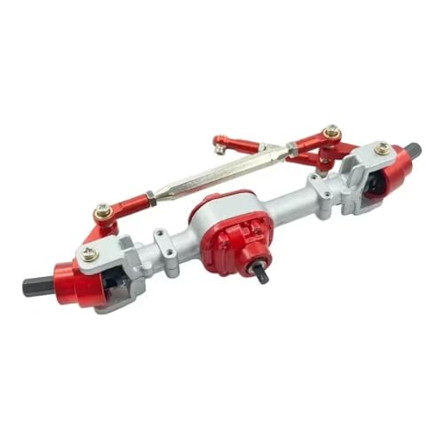 Kompatibel Mit MN D90 D91 99S FJ45 1/12 RC Truck Cars Upgrade-Teile Modifikation Ersatzmetall Vorder- Und Hinterbrückenachsensatz RC Vorder Hinterachse(Silver,Front) von hjuink