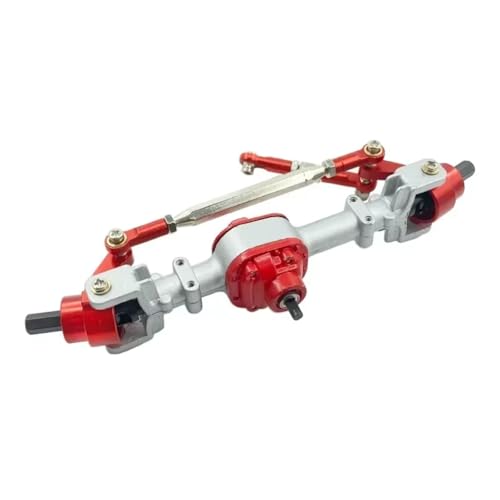 Kompatibel Mit MN D90 D91 99S FJ45 1/12 RC Truck Cars Upgrade-Teile Modifikation Ersatzmetall Vorder- Und Hinterbrückenachsensatz RC Vorder Hinterachse(Silver,Front) von hjuink