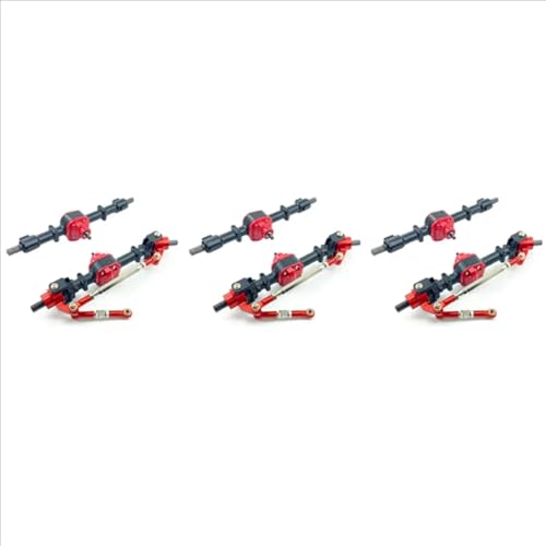 Kompatibel Mit MN D90 D91 D96 D99S MN90 MN96 MN99 Für MN99S 1/12 RC-Auto-Upgrade-Modifikationsteile 3X Komplette Vorder- Und Hinterachse RC Vorder Hinterachse von hjuink