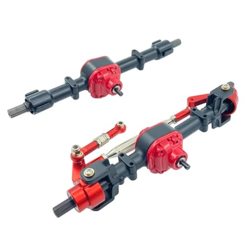 Kompatibel Mit MN D90 D91 D96 D99S MN90 MN96 MN99 Für MN99S FJ45 RC-Auto-Upgrade-Teile, Metall-Vorder- Und Hinterachsenbaugruppe RC Vorder Hinterachse(Black) von hjuink