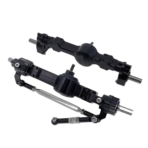 Kompatibel Mit MN D90 FJ45 MN40 MN45 MN90 MN91 MN96 MN99 Für MN99S Für MN98 RC-Autoteile, Metall, Vorder- Und Hinterachse, Brückenbaugruppe RC Vorder Hinterachse(Black) von hjuink