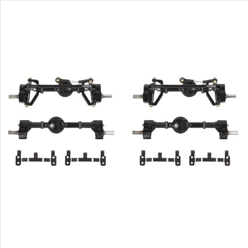 Kompatibel Mit MN D90 Für MN-90 Für MN98 Für MN99S MN45 1/12 RC-Auto-Upgrade-Teile, 2 X Vordere Und Hintere Portalachse, Verbindungsstangenhalterung RC Vorder Hinterachse von hjuink