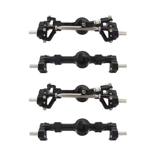 Kompatibel Mit MN D90 Für MN-90 MN96 Für MN98 Für MN99S MN45 1/12 RC-Auto-Upgrade-Teile Zubehör 2X Metall Vorne Hinten Portalachse RC Vorder Hinterachse von hjuink