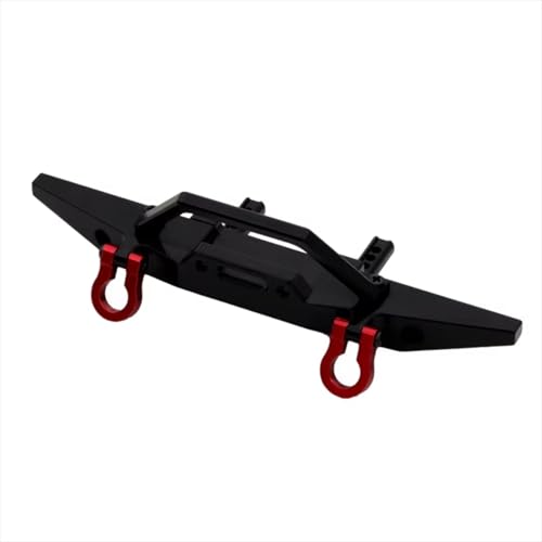 Kompatibel Mit MN Für MN128 Für Wrangler 1/12 Fernbedienungsauto-Upgrade-Modifikationsteile Zubehör Metall-Frontstoßstange RC-Stoßstange(Black) von hjuink