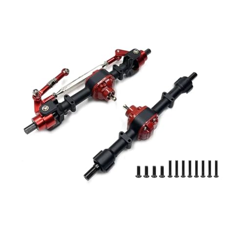 Kompatibel Mit MN78 82 Fernbedienung Auto Upgrade Teile Ersatz Zubehör Metall Vordere Hinterachse Brücke Zähne Montage RC Vorder Hinterachse(Black) von hjuink