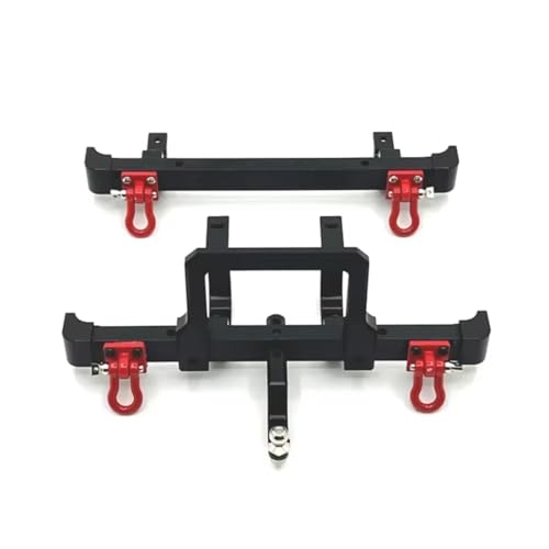Kompatibel Mit MN82 LC79 1/12 RC Crawler Auto LKW Für Buggy Zubehör Teile Vorne Und Hinten Bull Bars Stoßstange RC-Stoßstange(Black) von hjuink