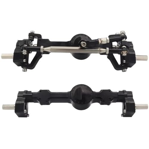 Kompatibel Mit MN99S Für MN D90 1/12 RC-Auto-Upgrade-Teile, Modifikationszubehör, CNC-Metall-Portalachsensatz Vorne Und Hinten RC Vorder Hinterachse(Black) von hjuink