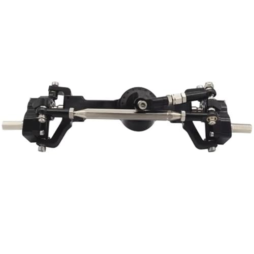 Kompatibel Mit MN99S Für MN D90 D91 D96 Für MN98 MN45 1/12 RC-Autos, Upgrade-Teile, CNC-Metalle, Vorne Und Hinten, Portalachsen-Set RC Vorder Hinterachse(Black,Front) von hjuink