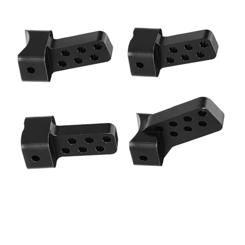 Kompatibel Mit SCX10 AR45 AR45P III Basislager Für Gladiator Für Wrangler Für Bronco 1/10 RC Crawler Autoteile Aluminium-Hinterradaufhängung RC-Zubehör(Black) von hjuink