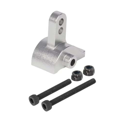 Kompatibel Mit SCX10 III AR45P Für LCG Für Chassis 1/10 RC Crawler Autoteile Aluminium Axle Link Riser Einstellbare Hintere Anti-Squat-Halterung RC-Zubehör(Silver) von hjuink