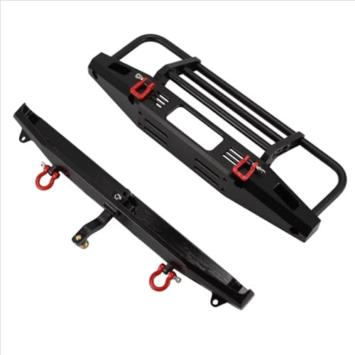 Kompatibel Mit TRX-4 Für Axial Für SCX10 1/10 RC Crawler Car Upgrade-Teile Metall Vorne Und Hinten Stoßstange Mit Licht RC-Stoßstange von hjuink