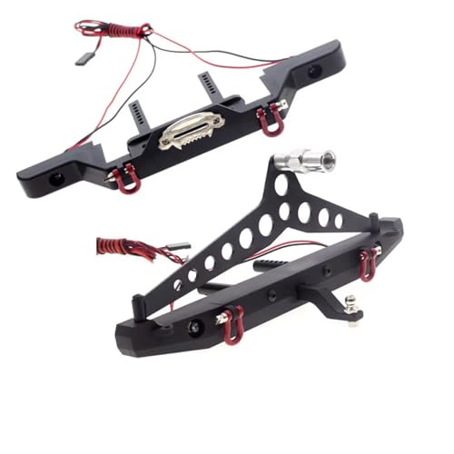 Kompatibel Mit TRX-4 Für Axial Für SCX10 90046 90047 AX103007 1/10 RC Crawler Autozubehörteile Metall Vorne Und Hinten Stoßstange RC-Stoßstange von hjuink