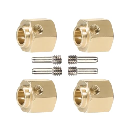 Kompatibel Mit TRX4 Für TRX6 1/10 RC Crawler Auto-Upgrade-Teile 4 Stück 6 Mm 8 Mm 10 Mm Messing-Radnaben-Sechskant-Verlängerungsadapter RC-Zubehör(10mm) von hjuink
