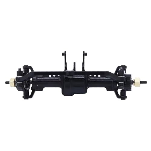 Kompatibel Mit TRX4-M Für Defender Für Bronco 1/18 RC Crawler Car Upgrade-Modifikationsteile CNC-Vorder- Und Hinterachse Komplettset RC Vorder Hinterachse(Black,Front) von hjuink