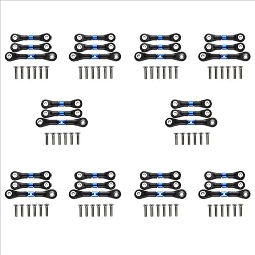 Kompatibel Mit Tamiya Für TT-02 TT-02T 1/10 Fernbedienung Auto Upgrades Teile Zubehör 30Pcs Lenkung Link Rod Servo Zubehör Teile RC Autos von hjuink