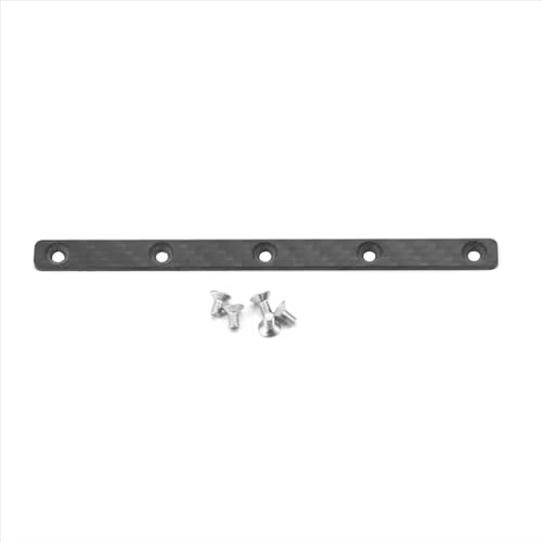 Kompatibel Mit Tamiya Für TT02 1/10 RC-Auto-Upgrade-Teile, Zubehör, Kohlefasermuster Für Chassis-Verstärkungsplatte RC-Zubehör von hjuink