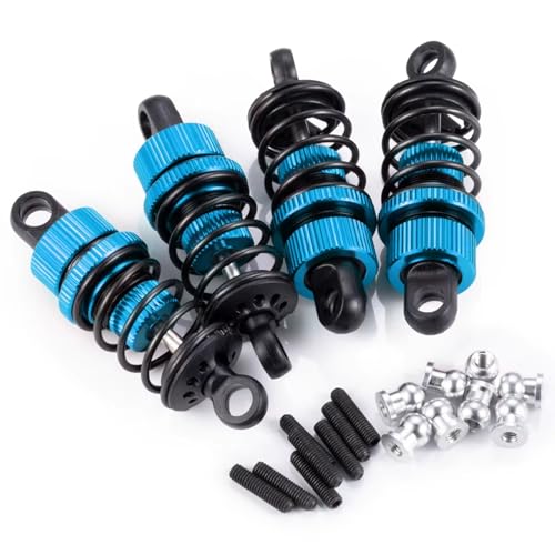 Kompatibel Mit Tamiya M05 1/10 RC Drift Car Upgrade Teile Zubehör Metall 50mm Vorne Hinten Öl Stoßdämpfer RC Stoßdämpfer(Blue) von hjuink