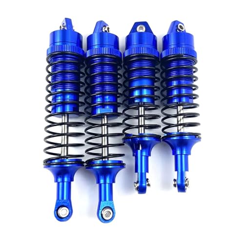 Kompatibel Mit Traxxas Für Slash 1/10 RC-Auto-LKW-Teilezubehör, Aluminiumlegierung, Stoßdämpfer Vorne Und Hinten RC Stoßdämpfer(Blue) von hjuink