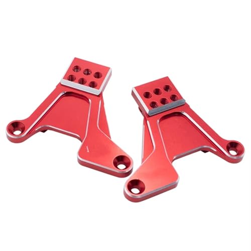 Kompatibel Mit Traxxas Für TRX-4 1/10 RC Crawler Cars Upgrades Teile Aluminiumlegierung Vorne Hinten Verstellbare Aufhängungshalterung Stoßdämpfer Zubehör Teile RC Autos(Red) von hjuink