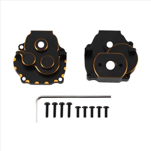 Kompatibel Mit Traxxas Für TRX-4M 1/18 RC Crawler Car Upgrade-Teile Modifikation Ersatz Metallgetriebe Getriebegehäuse Zubehör Teile RC Autos(Yellow Black) von hjuink