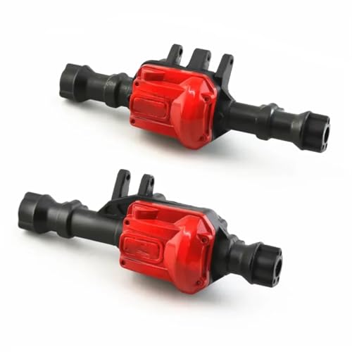 Kompatibel Mit Traxxas Für TRX4 1/10 RC Crawler Cars Upgrade-Teile 2 Stück Metall Vorder- Und Hinterachsengehäuse Differential 300 G RC Vorder Hinterachse(Black) von hjuink