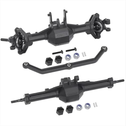 Kompatibel Mit Traxxas Für Trx-4m 1/18 RC Crawler Cars Upgrade-Teile Ersatzzubehör Vorne Hinten Gerade Komplettachsensatz RC Vorder Hinterachse von hjuink