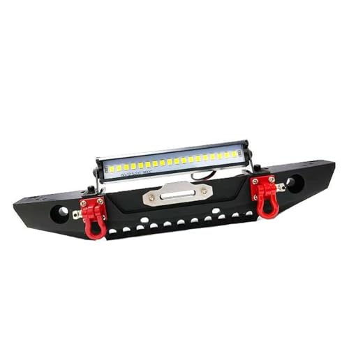 Kompatibel Mit Traxxas Für Trx4 Für Defender Für Axial Für SCX10 90046 90047 1/10 RC Crawler Autoteile Metall-Frontstoßstange Mit Licht RC Stoßstange von hjuink